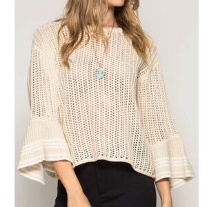 Sea & sky chunky knit sweater